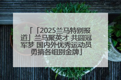 「2025兰马特别报道」兰马聚英才 共圆冠军梦 国内外优秀运动员勇摘各组别金牌