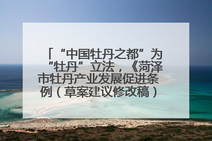 “中国牡丹之都”为“牡丹”立法，《菏泽市牡丹产业发展促进条例（草案建议修改稿）》公开征求意见