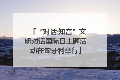 “对话·知音”文明对话国际日主题活动在匈牙利举行