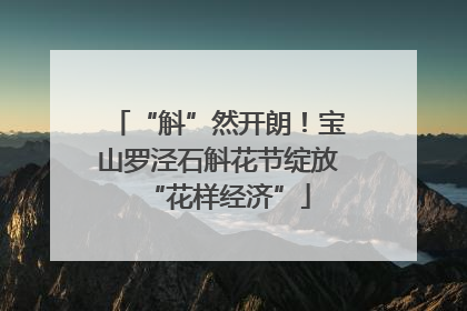 “斛”然开朗！宝山罗泾石斛花节绽放“花样经济”