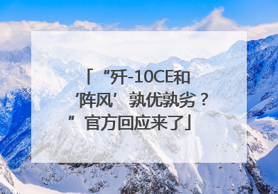 “歼-10CE和‘阵风’孰优孰劣？”官方回应来了