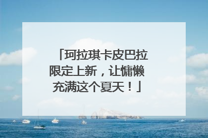 珂拉琪卡皮巴拉限定上新，让慵懒充满这个夏天！
