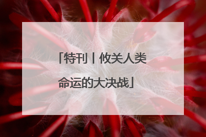 特刊丨攸关人类命运的大决战