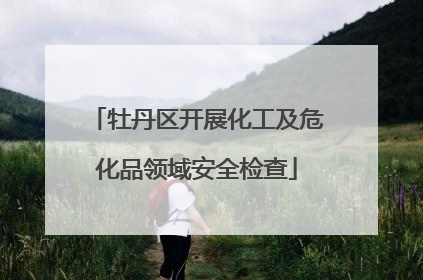 牡丹区开展化工及危化品领域安全检查