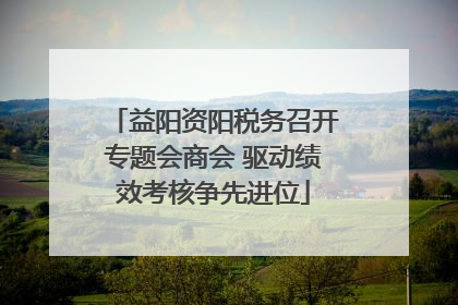 益阳资阳税务召开专题会商会 驱动绩效考核争先进位