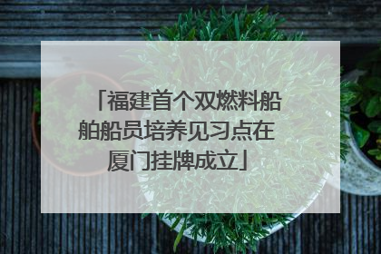 福建首个双燃料船舶船员培养见习点在厦门挂牌成立