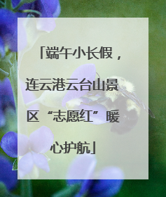 端午小长假，连云港云台山景区“志愿红”暖心护航