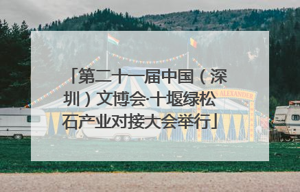 第二十一届中国（深圳）文博会·十堰绿松石产业对接大会举行