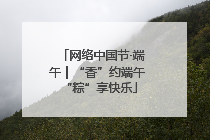网络中国节·端午｜“香”约端午 “粽”享快乐