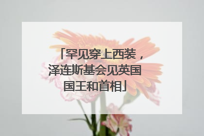 罕见穿上西装，泽连斯基会见英国国王和首相