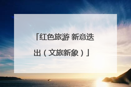 红色旅游 新意迭出（文旅新象）