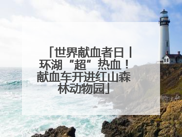 世界献血者日丨环湖“超”热血！献血车开进红山森林动物园