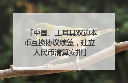 中国、土耳其双边本币互换协议续签，建立人民币清算安排