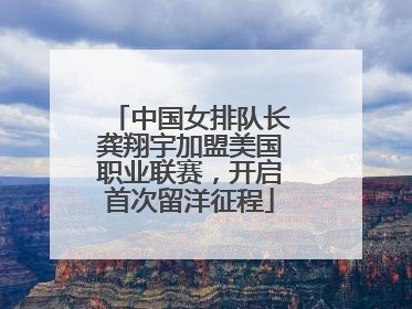 中国女排队长龚翔宇加盟美国职业联赛，开启首次留洋征程