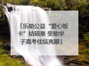 乐助公益“爱心饭卡”结硕果 受助学子高考佳绩亮眼