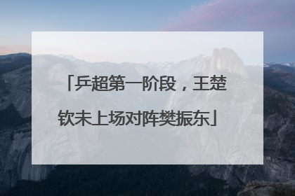 乒超第一阶段，王楚钦未上场对阵樊振东