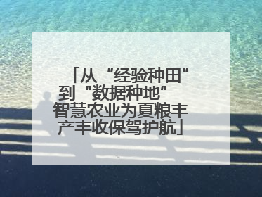 从“经验种田”到“数据种地” 智慧农业为夏粮丰产丰收保驾护航