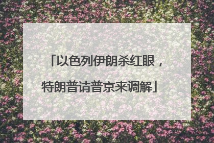 以色列伊朗杀红眼，特朗普请普京来调解