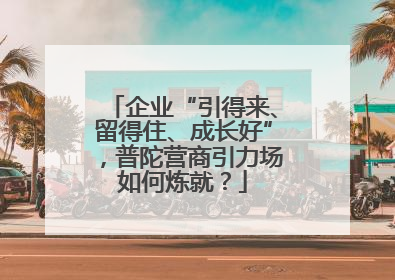 企业“引得来、留得住、成长好”，普陀营商引力场如何炼就？