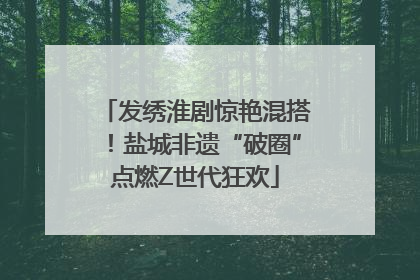 发绣淮剧惊艳混搭！盐城非遗“破圈”点燃Z世代狂欢
