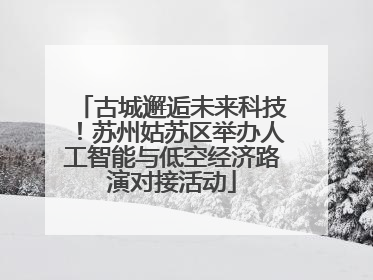 古城邂逅未来科技！苏州姑苏区举办人工智能与低空经济路演对接活动