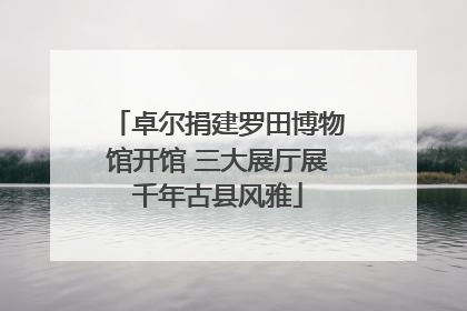 卓尔捐建罗田博物馆开馆 三大展厅展千年古县风雅