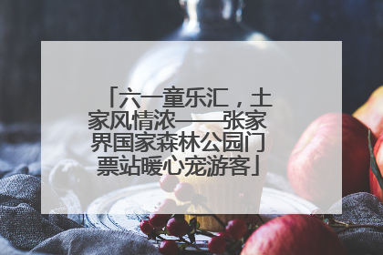 六一童乐汇，土家风情浓——张家界国家森林公园门票站暖心宠游客