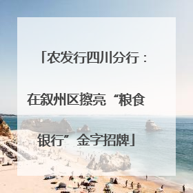 农发行四川分行：在叙州区擦亮“粮食银行”金字招牌