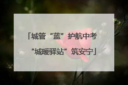 城管“蓝”护航中考 “城暖驿站”筑安宁