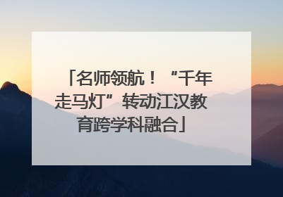 名师领航！“千年走马灯”转动江汉教育跨学科融合