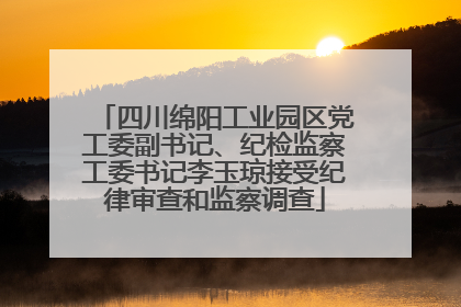 四川绵阳工业园区党工委副书记、纪检监察工委书记李玉琼接受纪律审查和监察调查