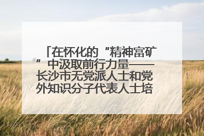 在怀化的“精神富矿”中汲取前行力量——长沙市无党派人士和党外知识分子代表人士培训班在怀化圆满举办