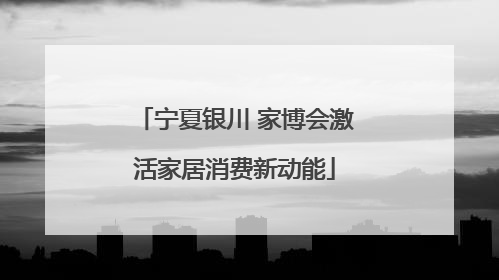 宁夏银川 家博会激活家居消费新动能