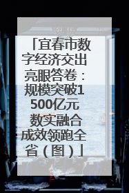 宜春市数字经济交出亮眼答卷：规模突破1500亿元 数实融合成效领跑全省（图）
