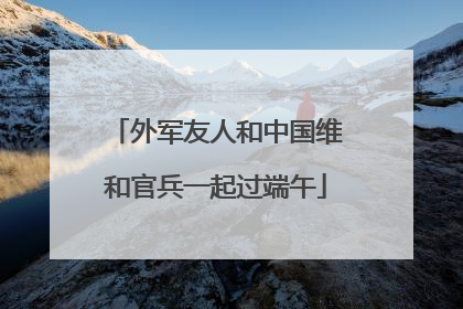 外军友人和中国维和官兵一起过端午