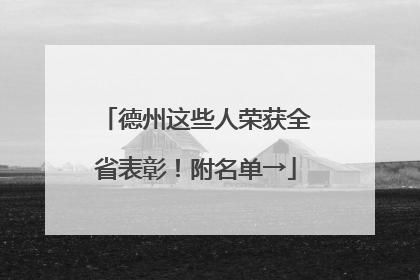 德州这些人荣获全省表彰！附名单→