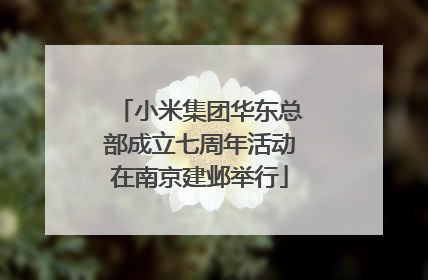 小米集团华东总部成立七周年活动在南京建邺举行