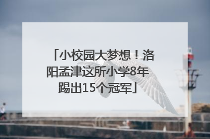小校园大梦想！洛阳孟津这所小学8年踢出15个冠军