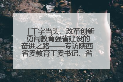 干字当头、改革创新 勇闯教育强省建设的奋进之路——专访陕西省委教育工委书记、省教育厅厅长王树声