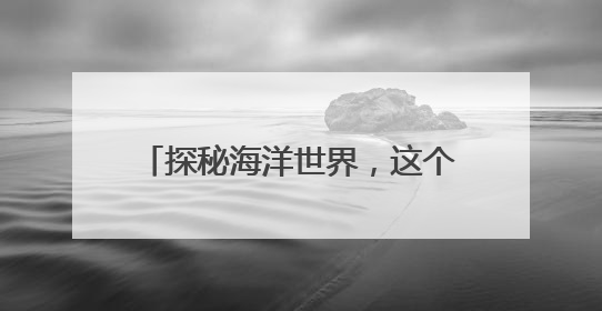 探秘海洋世界，这个展有“鲸”无险→