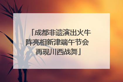 成都非遗演出火牛阵亮相新津端午节会 再现川西战舞