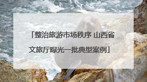 整治旅游市场秩序 山西省文旅厅曝光一批典型案例