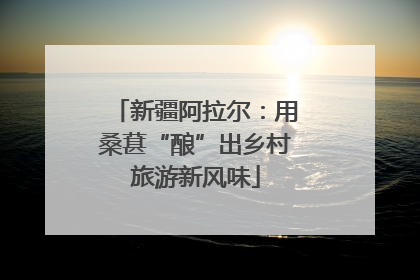 新疆阿拉尔：用桑葚“酿”出乡村旅游新风味