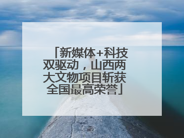 新媒体+科技双驱动，山西两大文物项目斩获全国最高荣誉