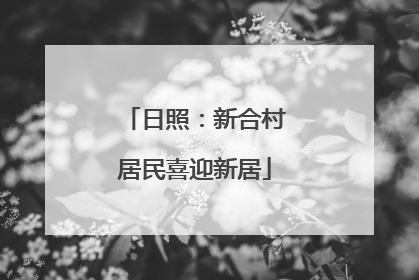 日照：新合村居民喜迎新居