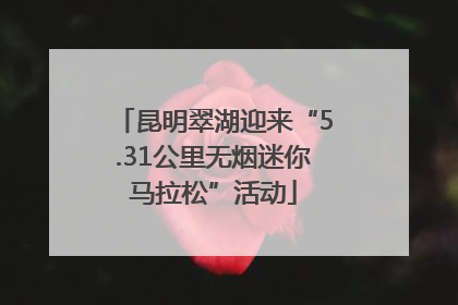 昆明翠湖迎来“5.31公里无烟迷你马拉松”活动