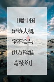 曝中国足协大概率不会与伊万科维奇续约