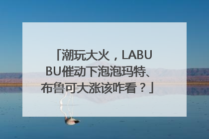 潮玩大火，LABUBU催动下泡泡玛特、布鲁可大涨该咋看？