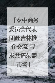 泰中商务委员会代表团赴吉林推介交流 寻求共拓东盟市场