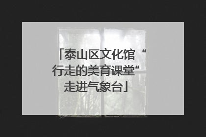 泰山区文化馆“行走的美育课堂”走进气象台